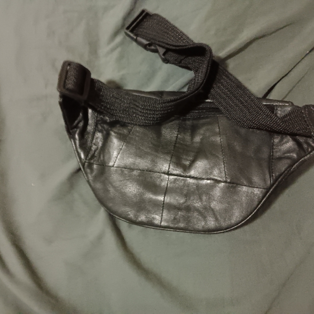 Black Leather Men's Bag